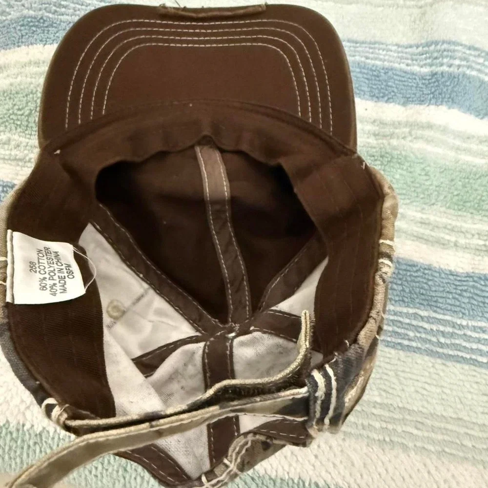 Duck Commander Realtree‎ Camo Adjustable Hunting Hat Distressed Outdoor Cap OSFM